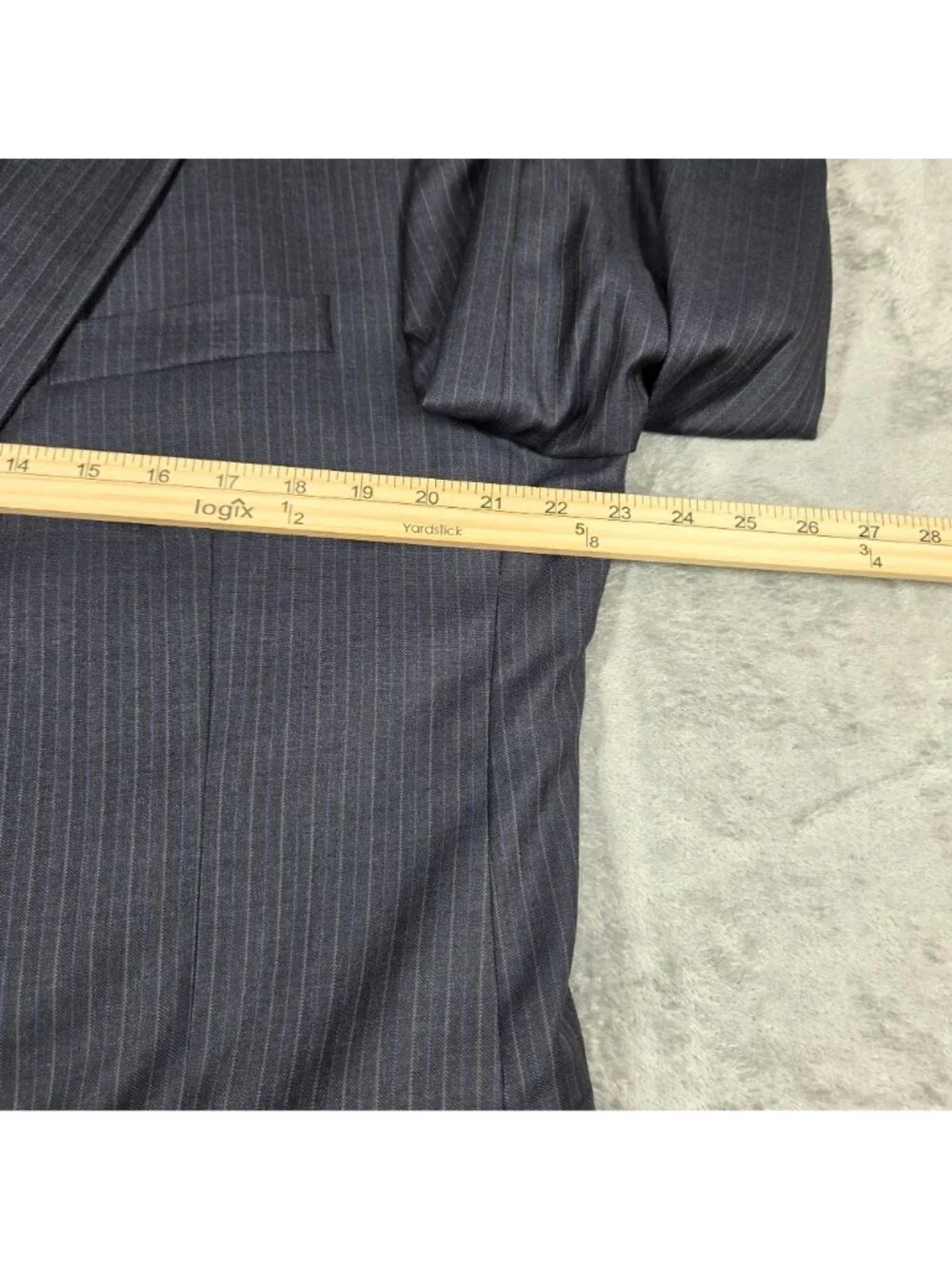 Brooks Brothers Sport Coat 45R 1818 Madison Saxxon Wool Pinstripe Blazer Jacket
